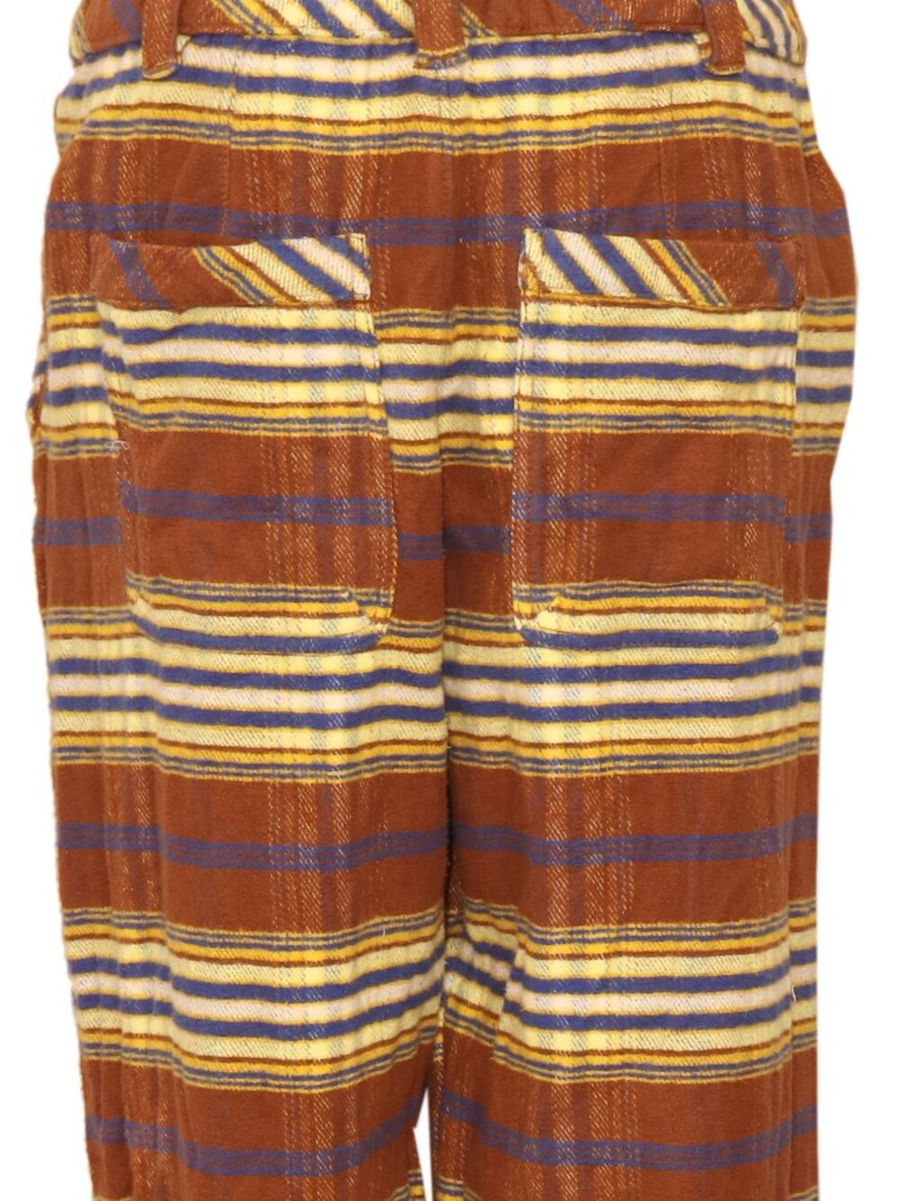 Free People Preppy Plaid Pull On Trousers Pants Striped Printed Straight Leg XS - Picture 9 of 10